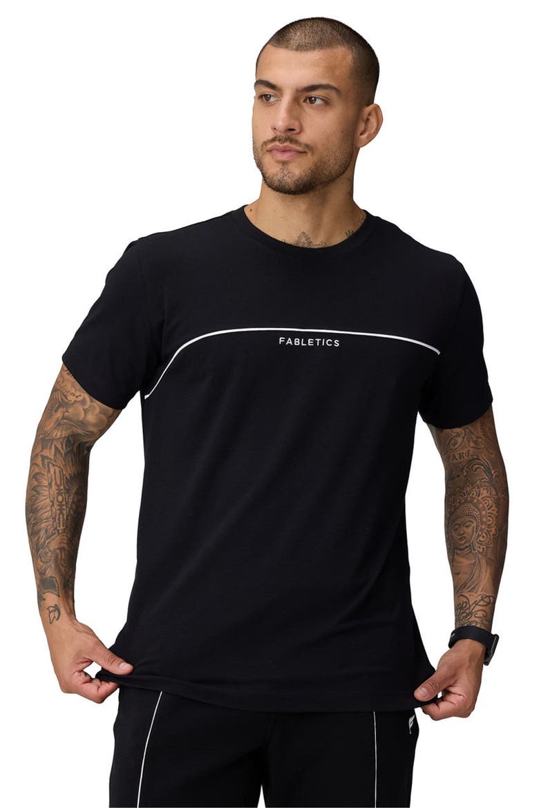 The 24-7 Tee, Main, color, Black/Classic White Dna Stripe