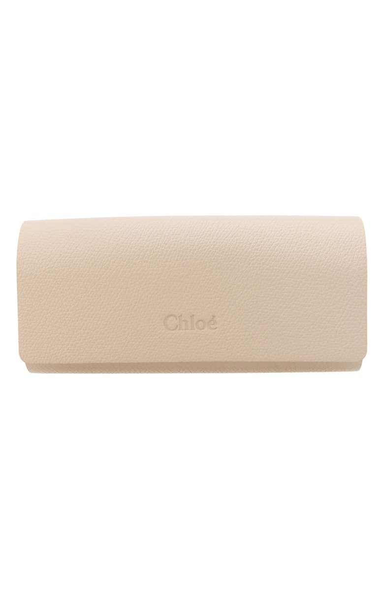 Chloé 55mm Square Optical Glasses, Alternate, color, Dark Gold Transparent