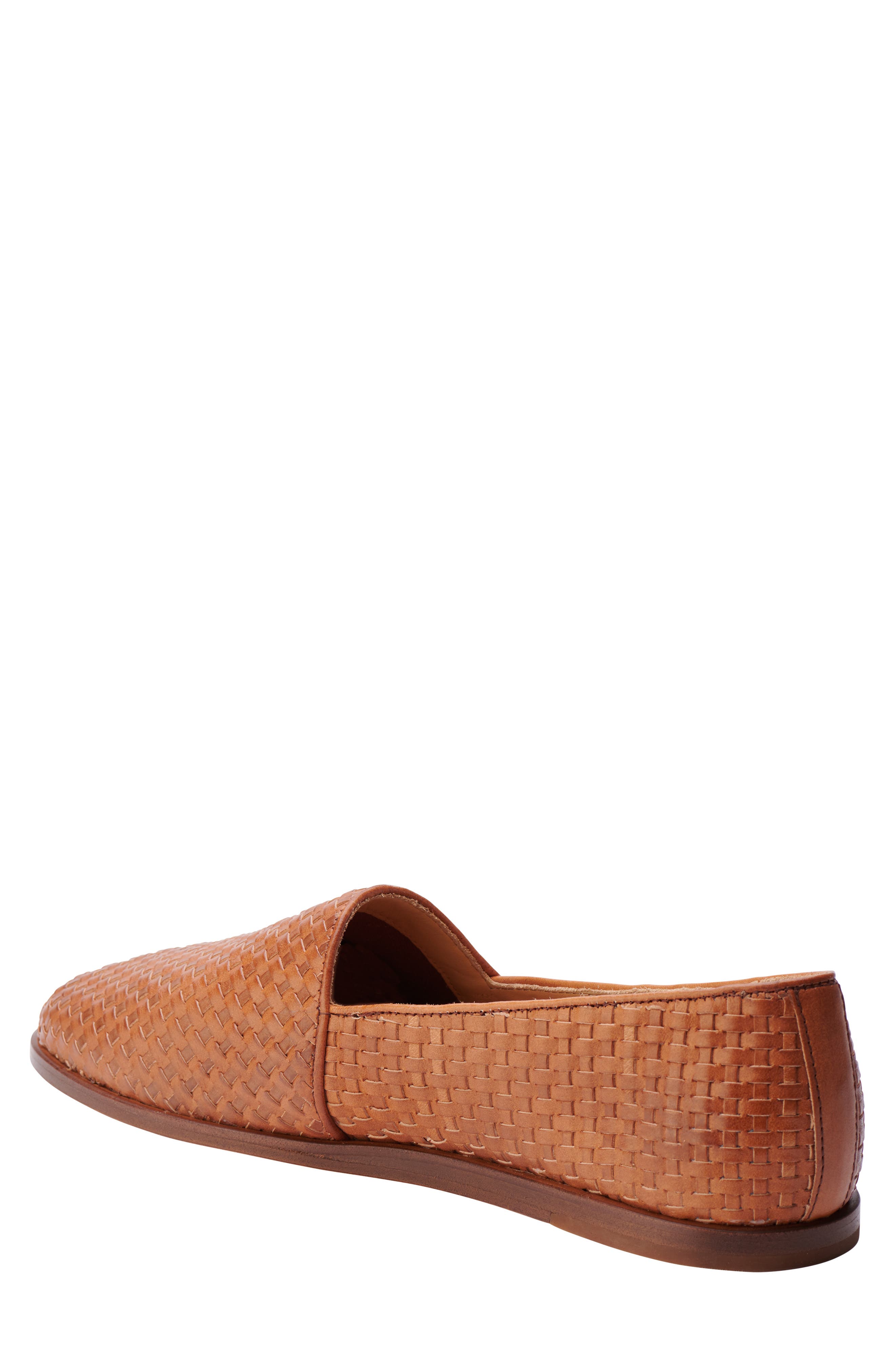 Alejandro Water Resistant Loafer, Alternate, color, WOVEN BROWN