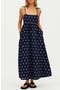  Navy Polka Dot