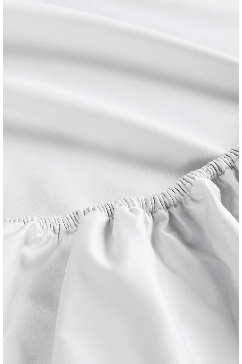 Lucerne Scallop Luxury Cotton Sateen Embroidered Sheet Set Bundles, Alternate, color, Raspberry