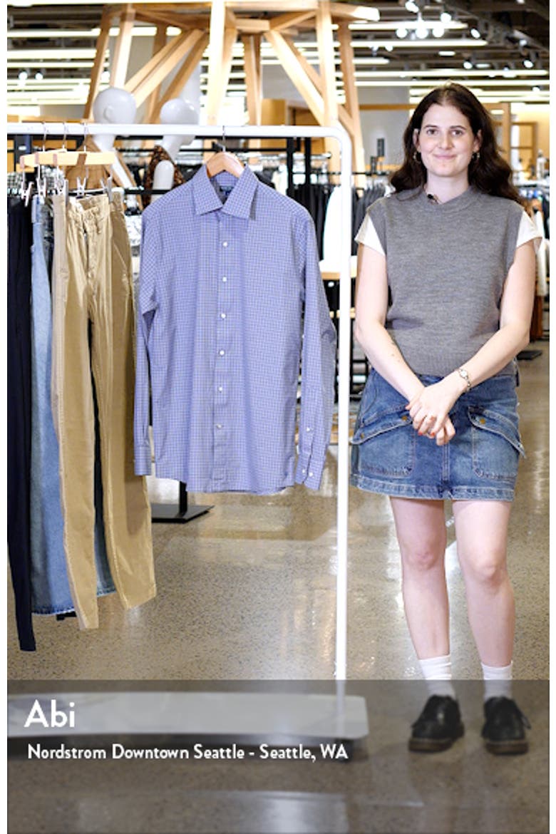 Wicklow Microcheck Performance Button-Up Shirt video