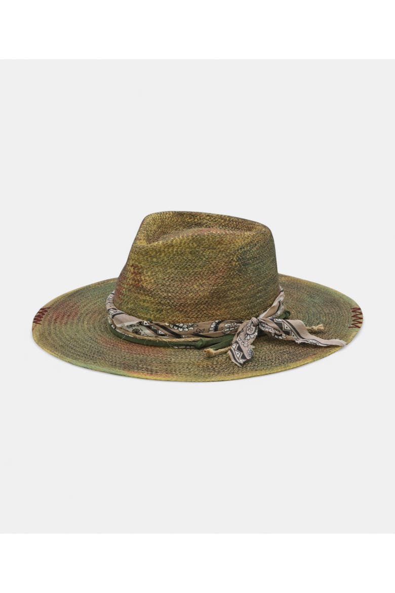 Peidmont Straw Hat, Main, color, GREEN
