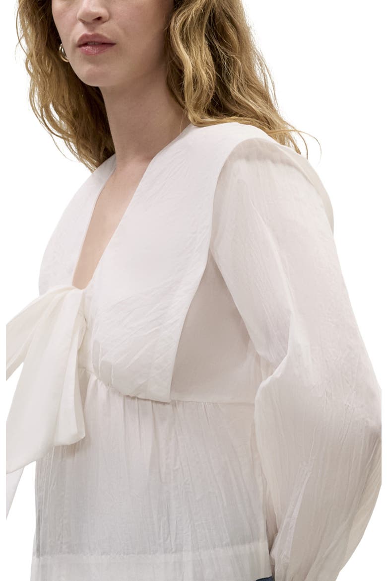 Marietta Cape Blouse, Alternate, color, Milk