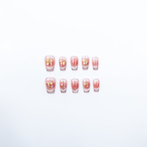 3H Luxury Handmade Press-on Nails - Rosy Glow
