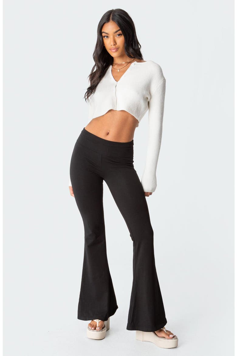 Naomi Flared Leggings, Alternate, color, BLACK