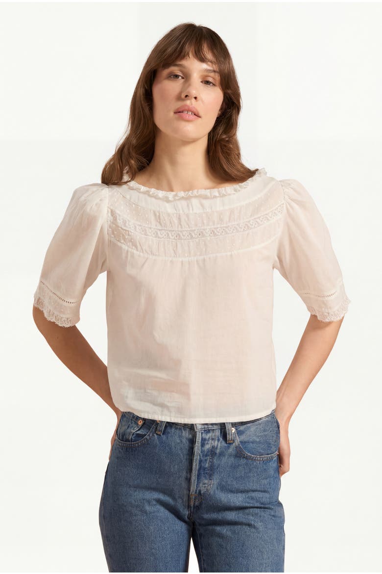 Iris Blouse, Main, color, Vintage White