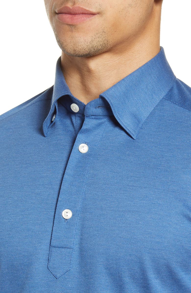 Eton Soft Casual Line Slim Fit Piqué Polo Shirt, Alternate, color,