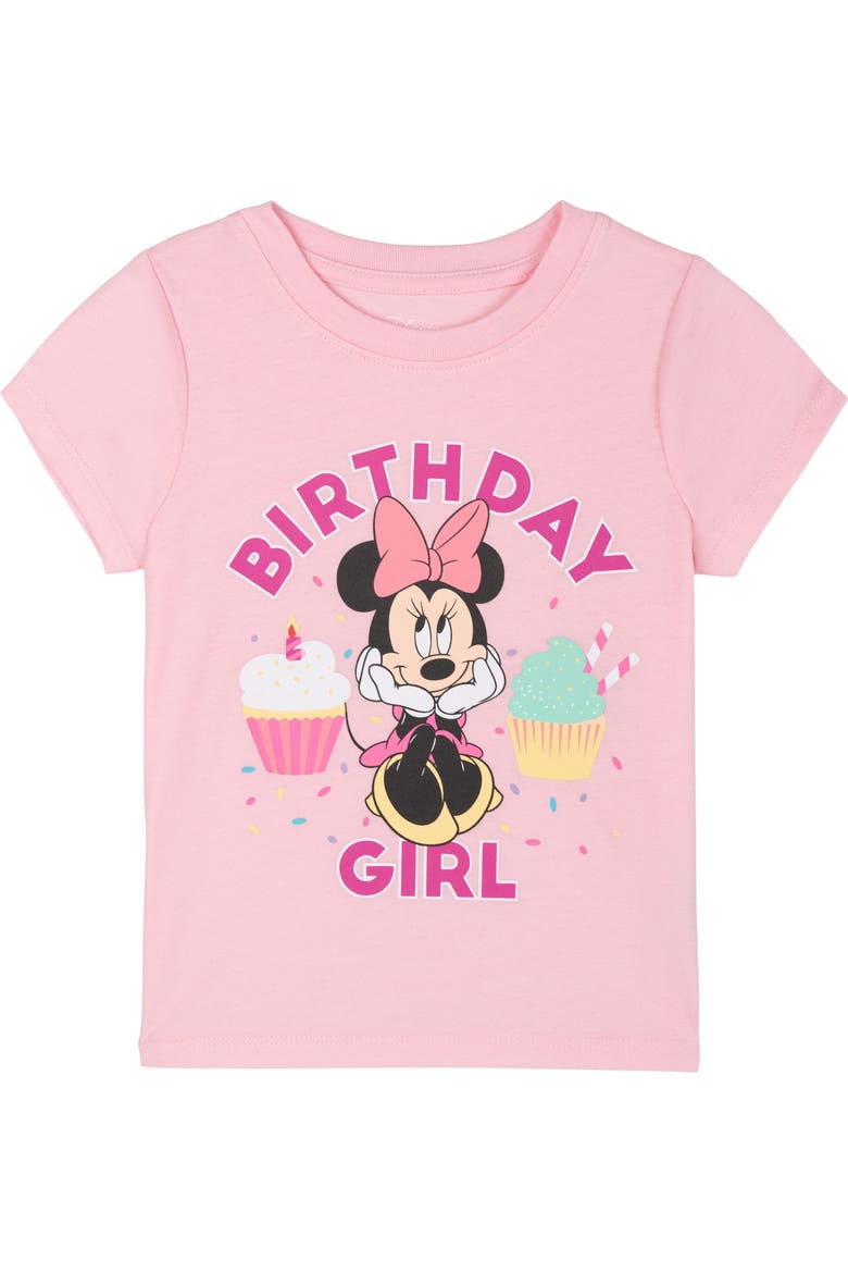 Minnie Mouse 2-Piece Short Sleeve T-Shirt and Skirt Set, Alternate, color, Fuchsia Minnie Mouse