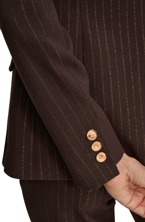 Donna Karan New York One-button Blazer In Brown