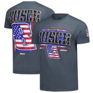 Classic Ink Men's Classic Ink Heather Gray Kyle Busch 3-Spot Lifestyle T-Shirt