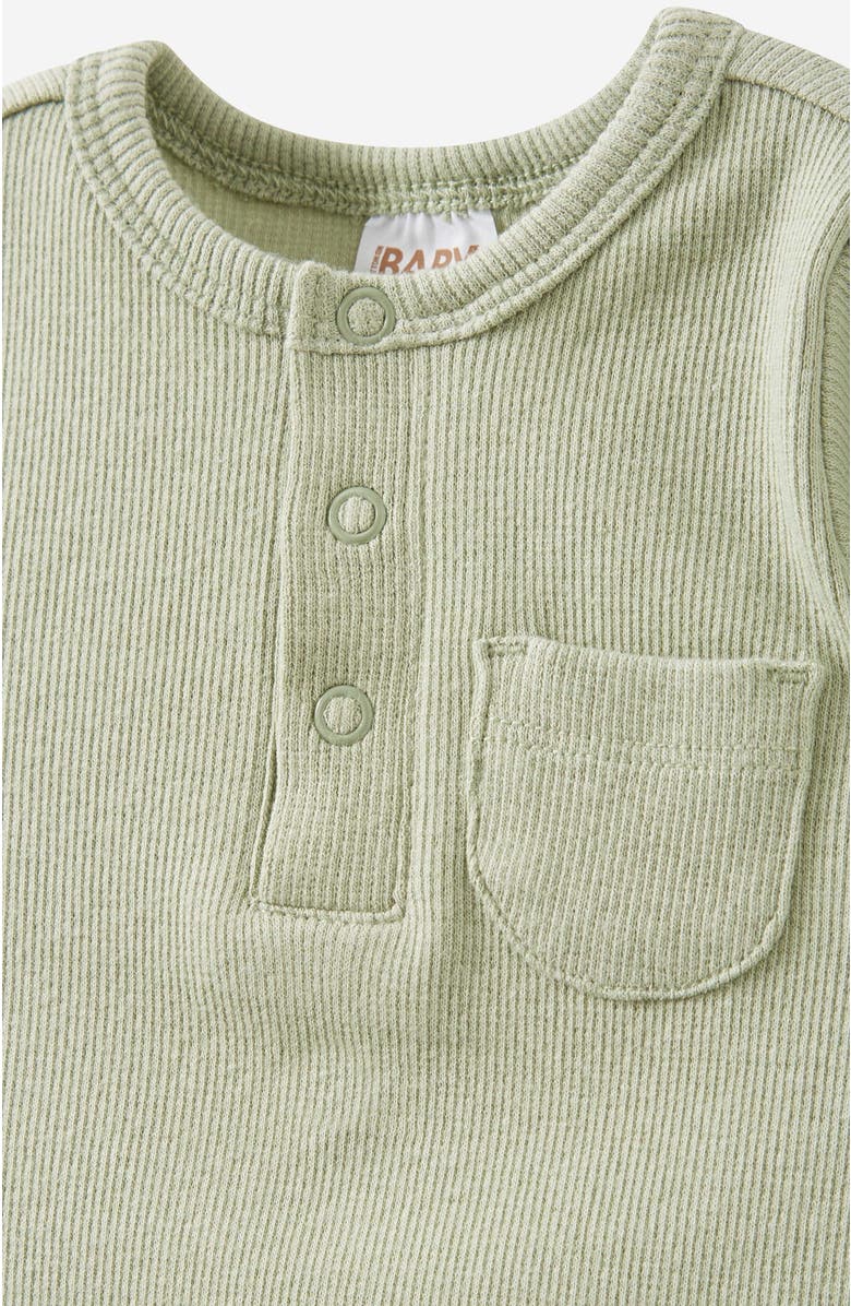 Cotton On Kids The Long Sleeve Rib Pocket Bubbysuit, Alternate, color,