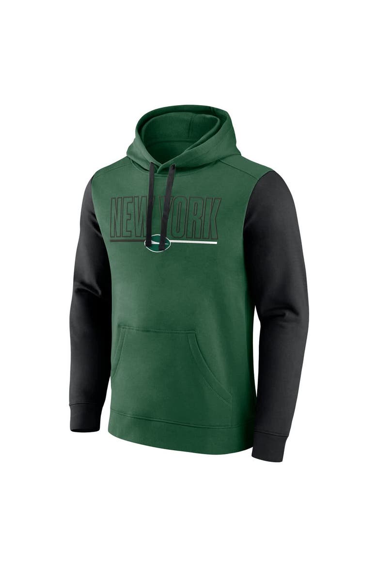 Men's Fanatics Green/Black New York Jets Outline Pullover Hoodie, Alternate, color, Green