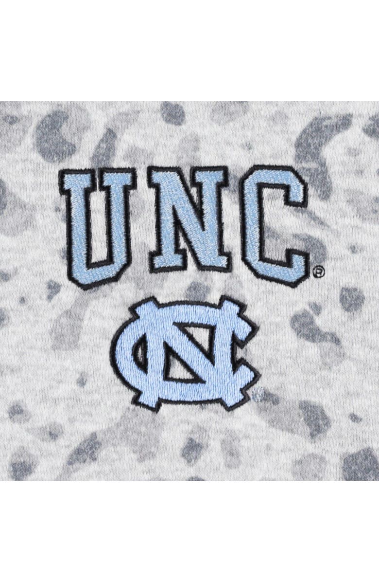 GAMEDAY COUTURE Women's Gameday Couture Heather Gray North Carolina Tar Heels Leopard Quarter-Zip Sweatshirt, Alternate, color, 