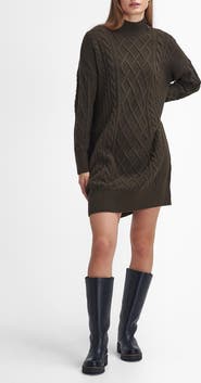 Barbour Clarence Long Sleeve Wool Blend Sweater Dress
