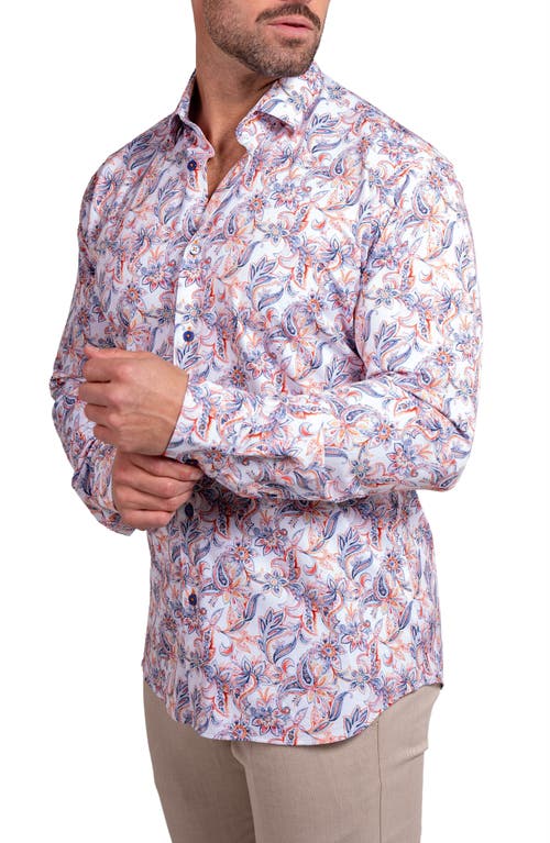 Maceoo Fibonacci Ascension Contemporary Fit Button-up Shirt In White