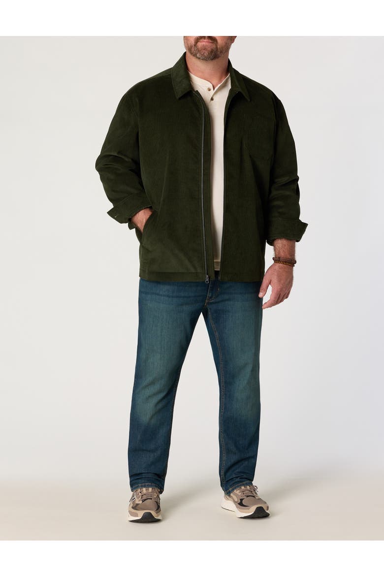 Big & Tall Corduroy Coat V2, Alternate, color, DUFFLE BAG GREEN