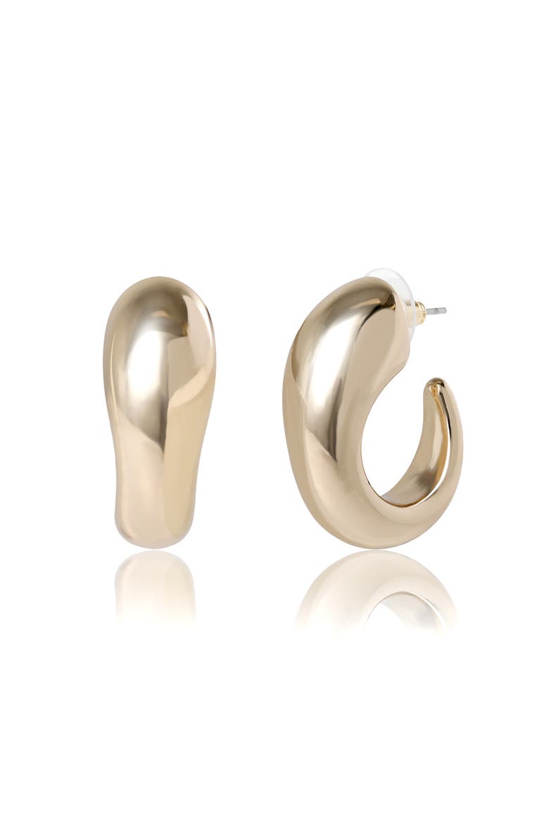Gold Hoop Earrings, Main, color, Gold
