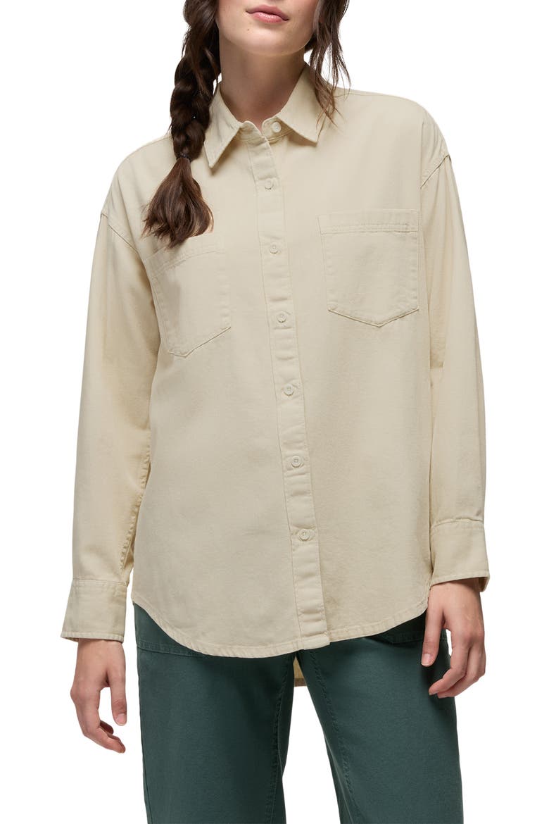 Mountain Maven Denim Button-Up Shirt, Main, color, NATURAL DENIM