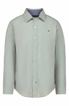 Kids' End On End Stripe Button-Up Shirt