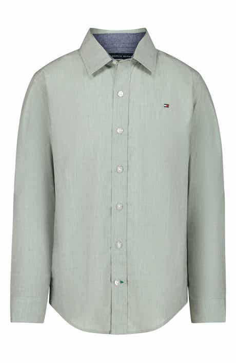 Kids' End On End Stripe Button-Up Shirt