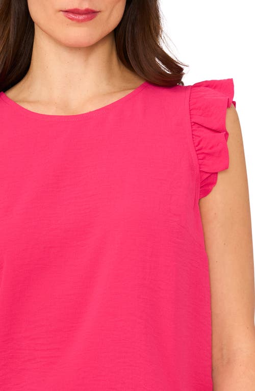 Halogen ® Textured Ruffle Button Top In Pink Peacock
