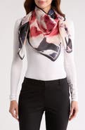 Vince Camuto Exploded Blooms Floral Square Scarf