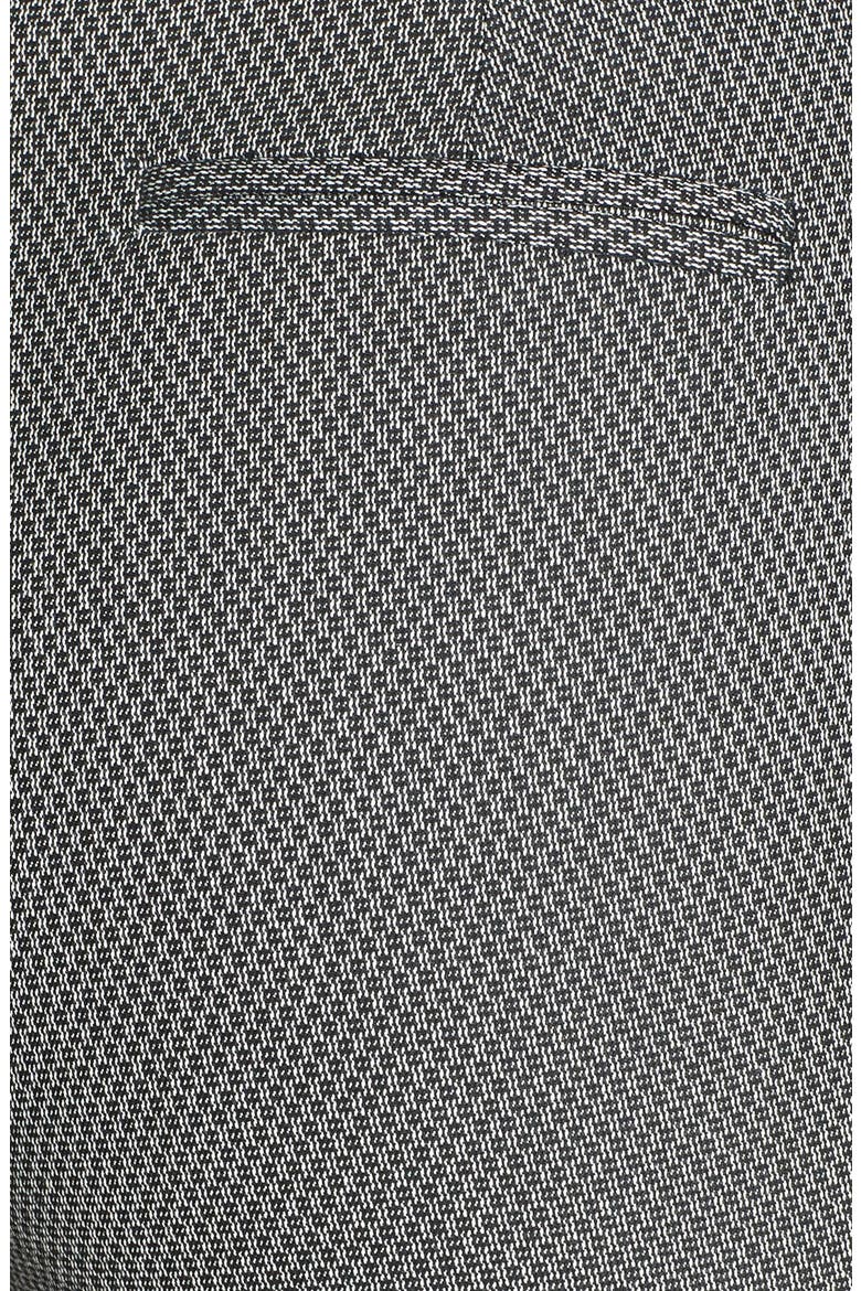 'Taylor' Contrast Waist Print Suit Pants, Alternate, color, BLACK- CREAM TEXTURE