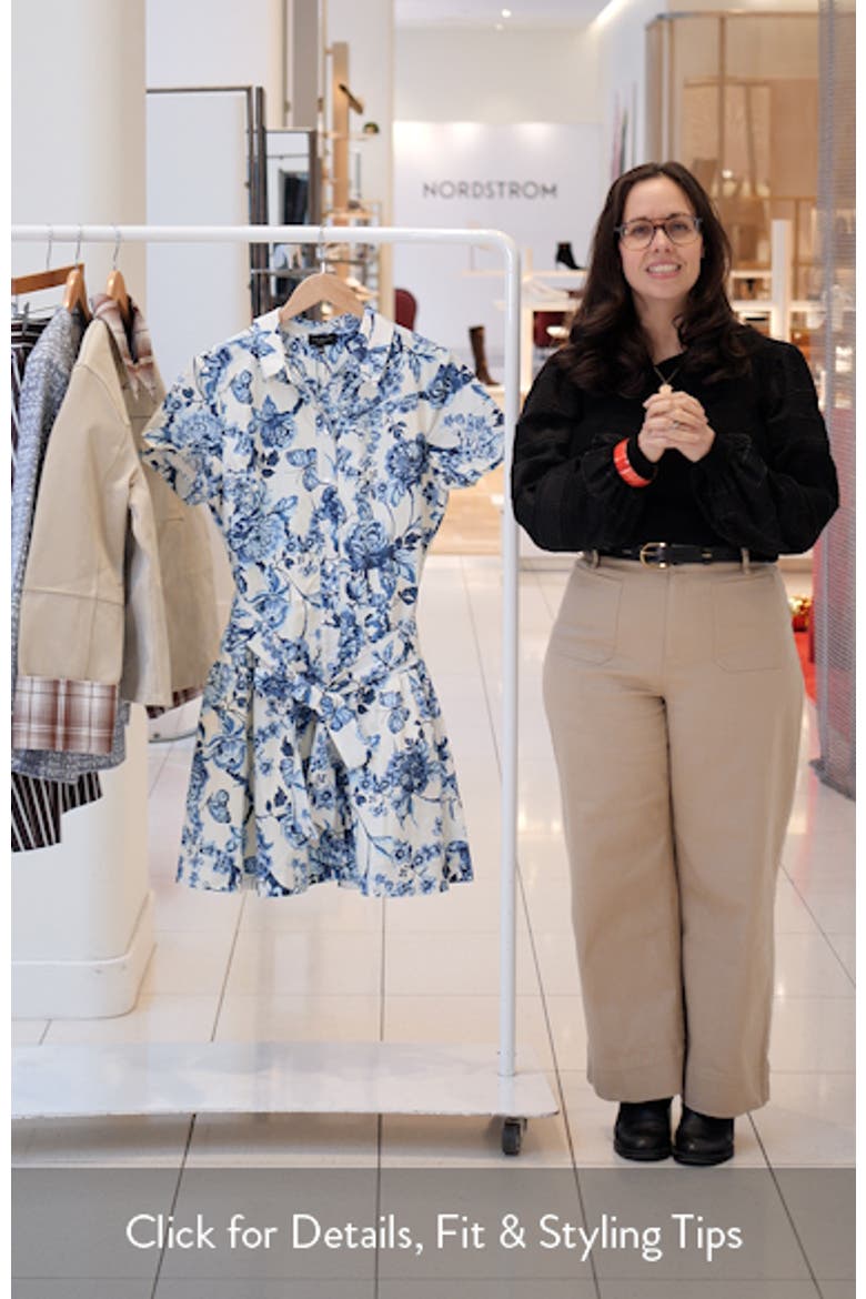 Roma Floral Print Shirtdress video