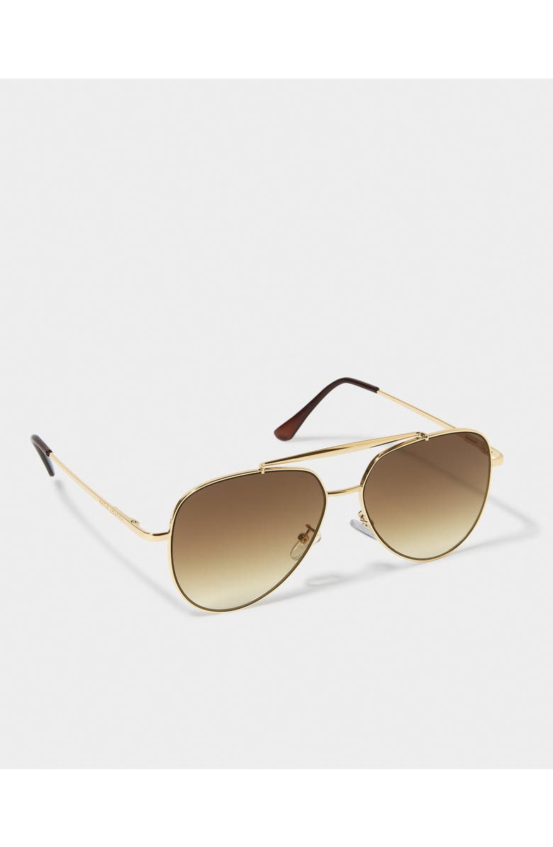 Katie Loxton Bali Sunglasses in Gold Metal, Main, color, Gold