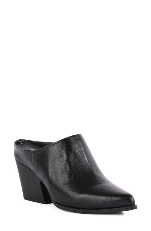Wilshire Faux Leather Pointed Toe Mule