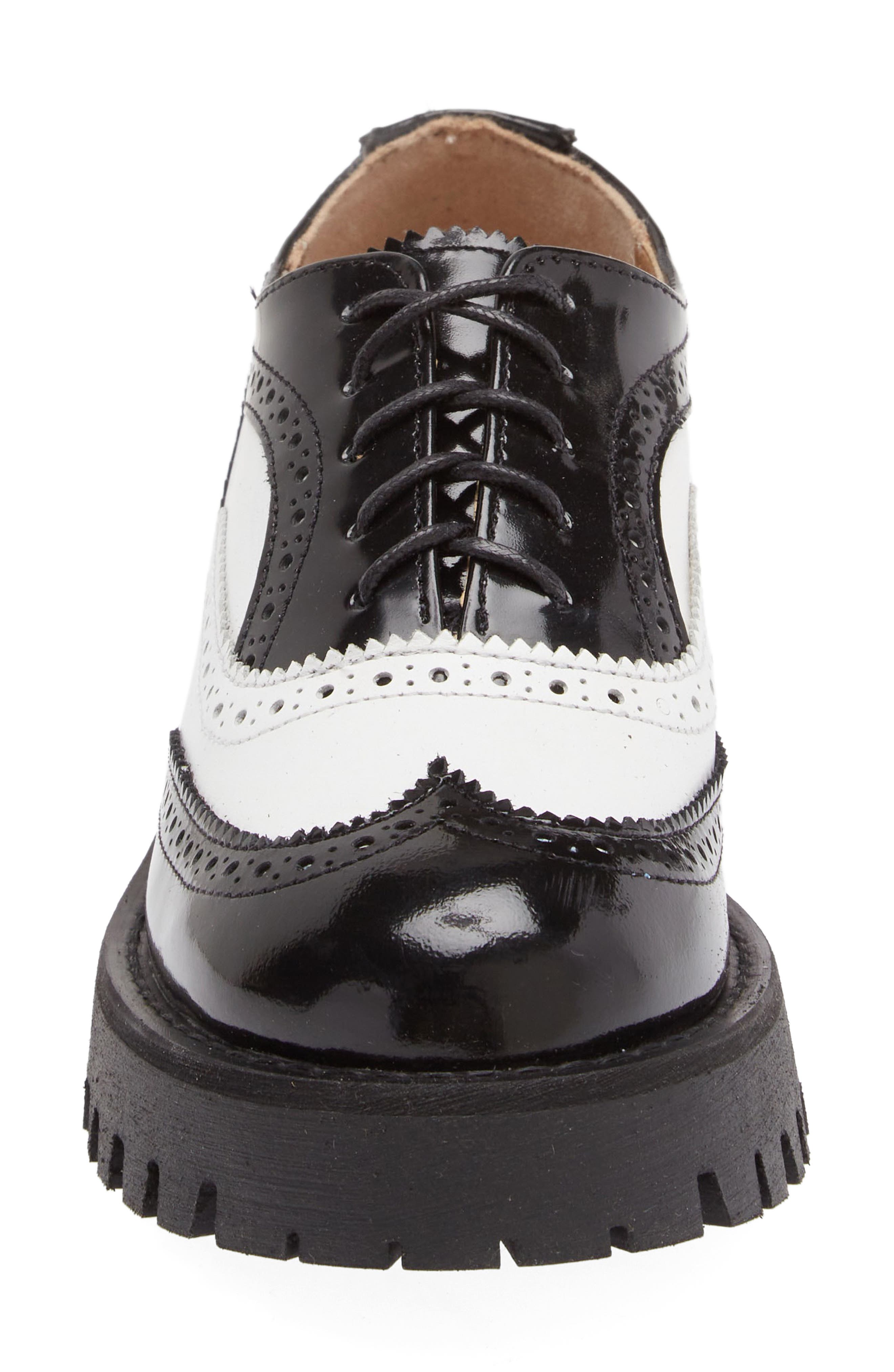Lance Wingtip Platform Oxford, Alternate, color, BLACK MULTI