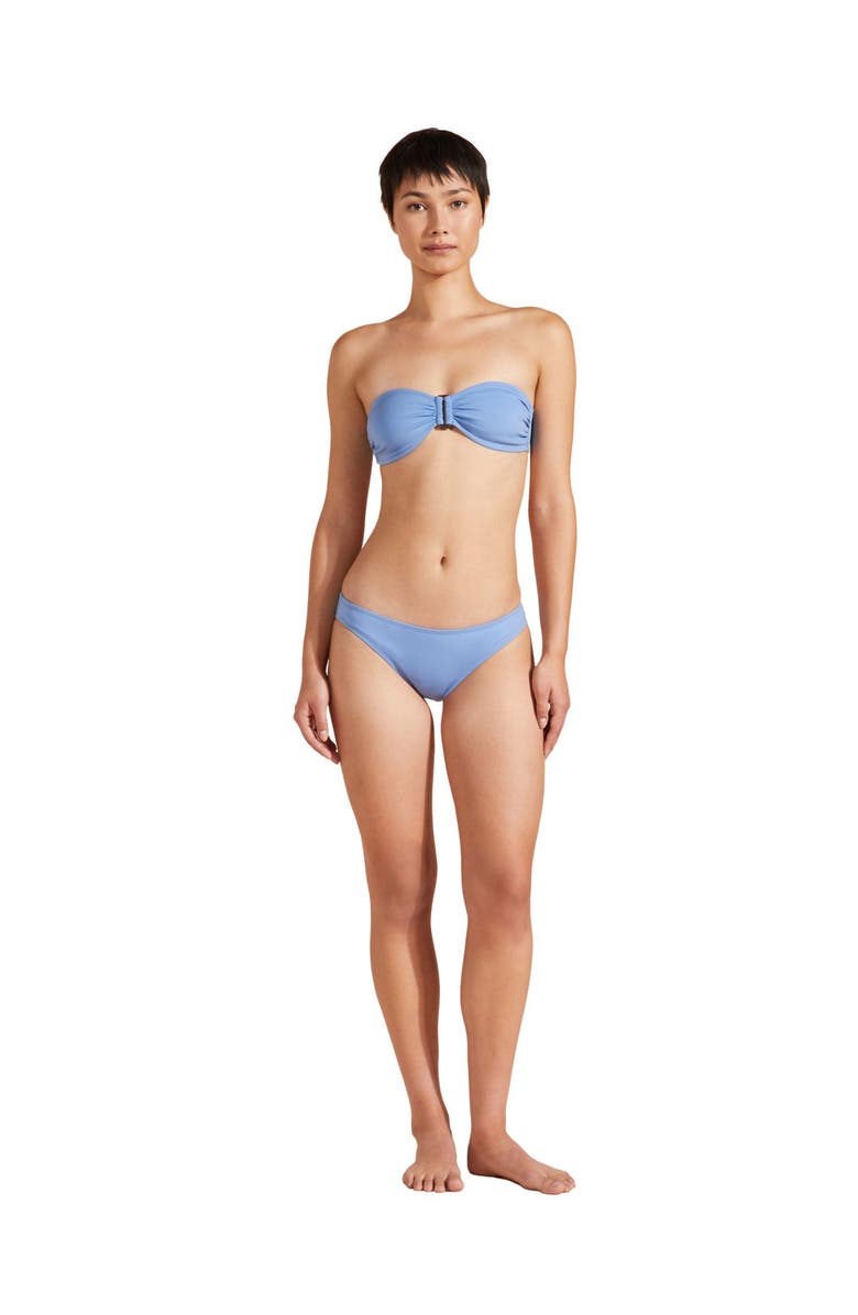 Vilebrequin Women's Solid Sculpt Ring Bandeau Bikini Top, Main, color, 