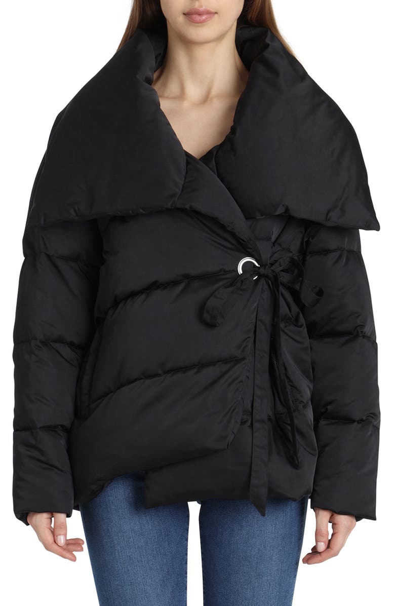 Avec Les Filles Wrap Puffer Jacket, Main, color, 
