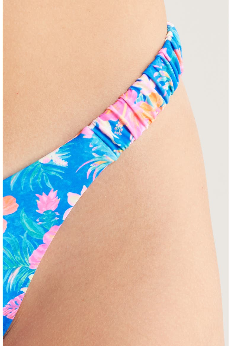 Retro Y Thong Bikini Bottoms, Alternate, color, ELECTRIC PALMS