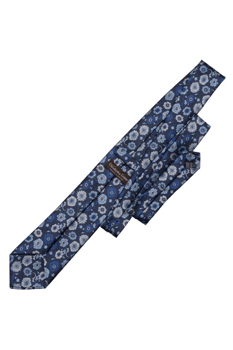 Pergola - Extra Long Silk Jacquard Tie for Men, Alternate, color, Blue