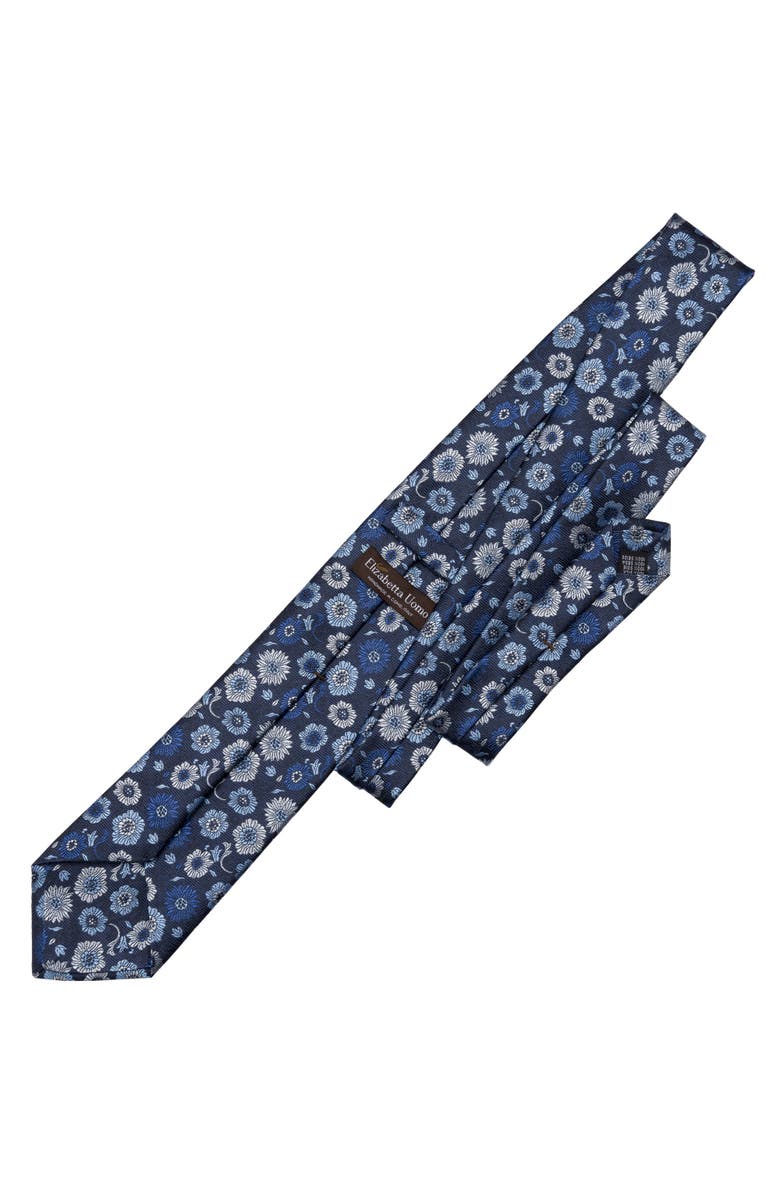 Elizabetta Pergola - Silk Jacquard Tie for Men, Alternate, color, Blue