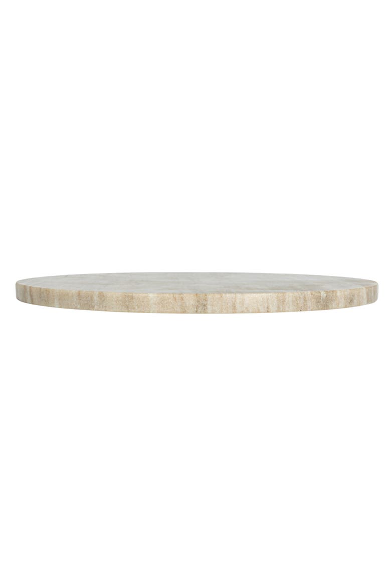 Elegant Marble Round Cheese Board, Beige, Alternate, color, Beige