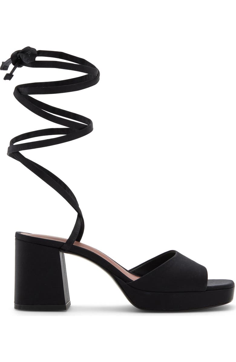 Reformation Magda Ankle Tie Platform Sandal, Alternate, color,