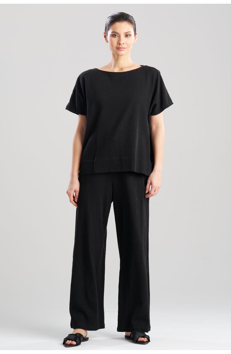Natori Onsen Wedge Top, Main, color, Black