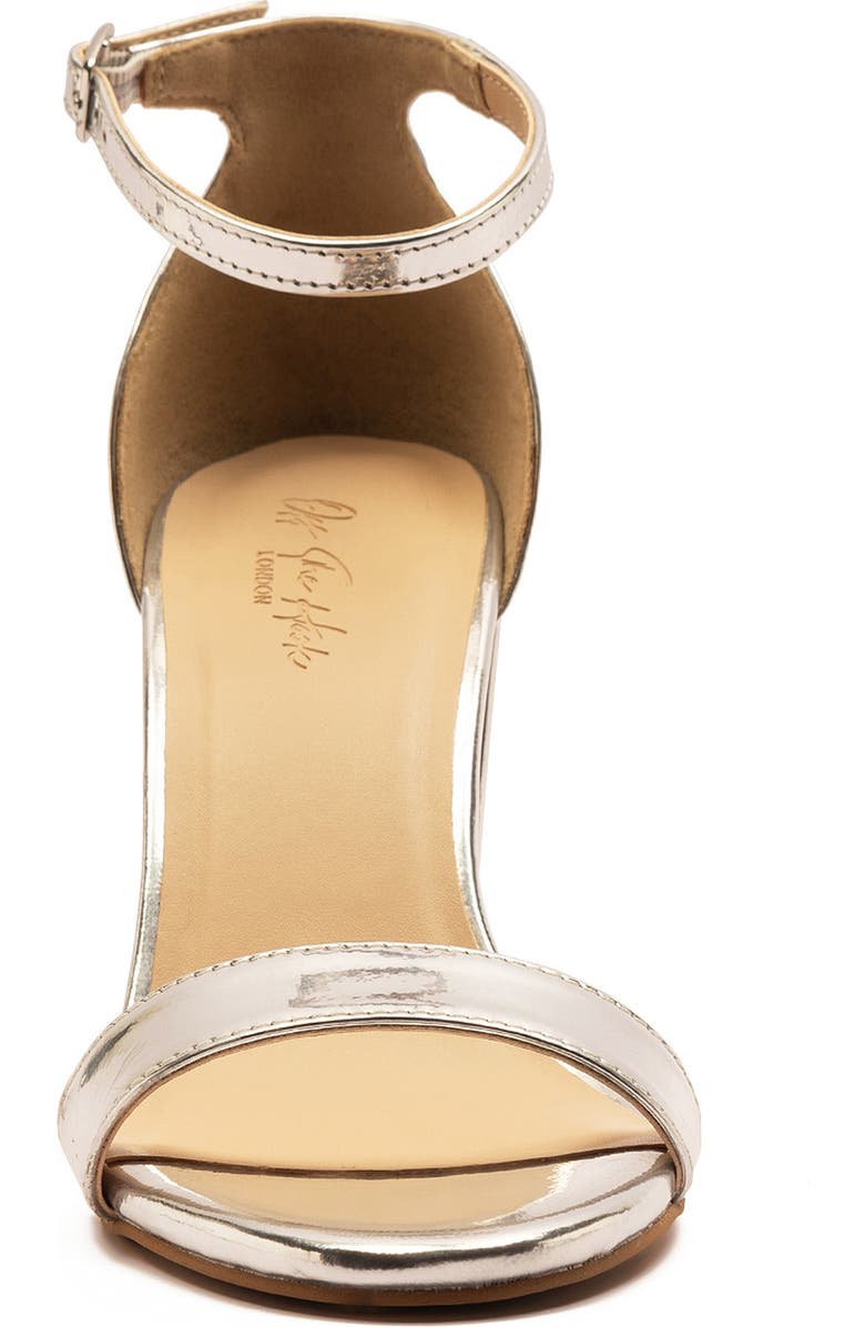OFF THE HOOK LONDON Mayfair Mamba Block Heel Sandal, Alternate, color, Silver Mirror