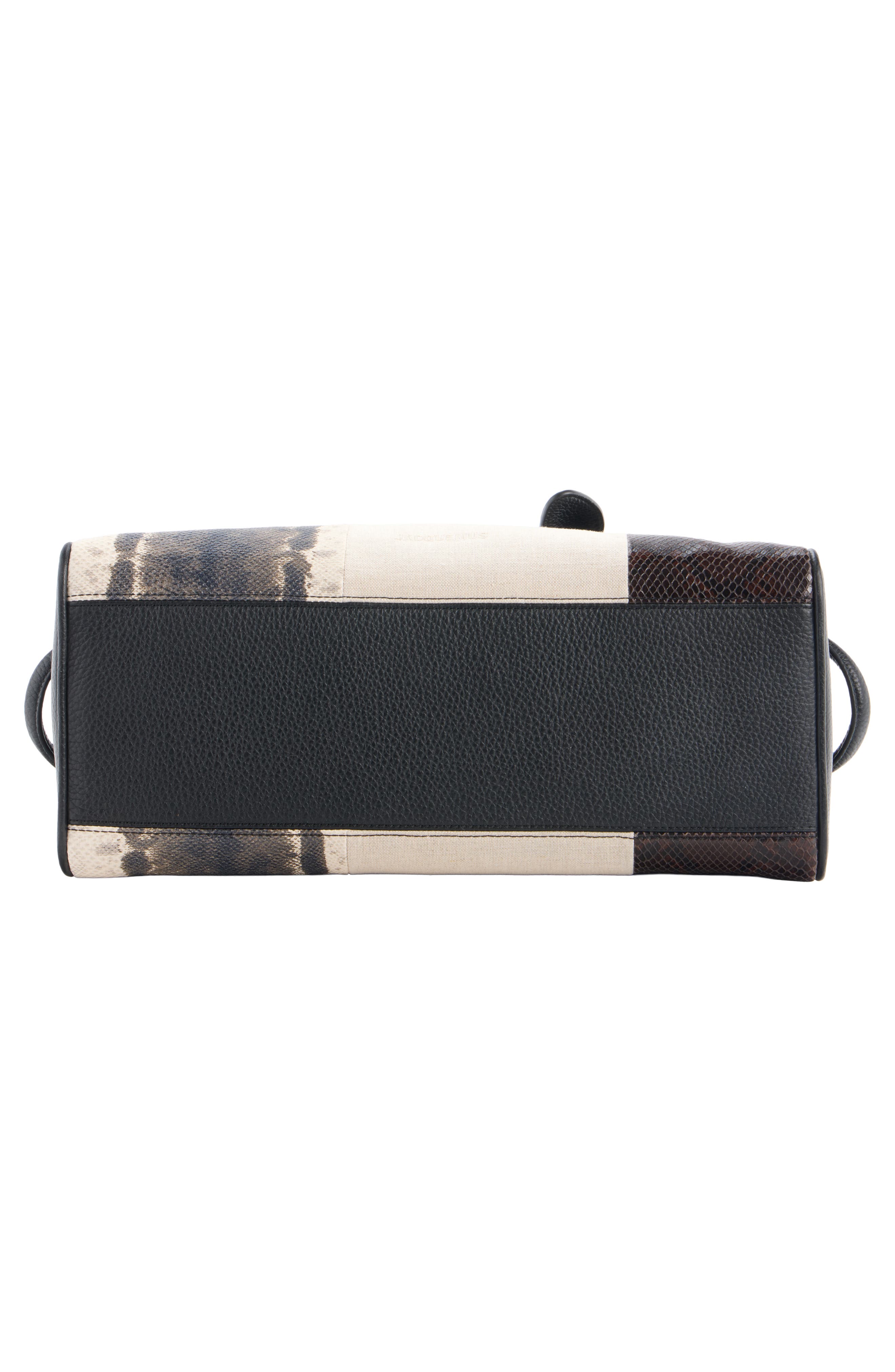 Jacquemus Le Turismo Mixed Media Bowling Bag, Alternate, color, Multi Beige/ Brown 1Hk