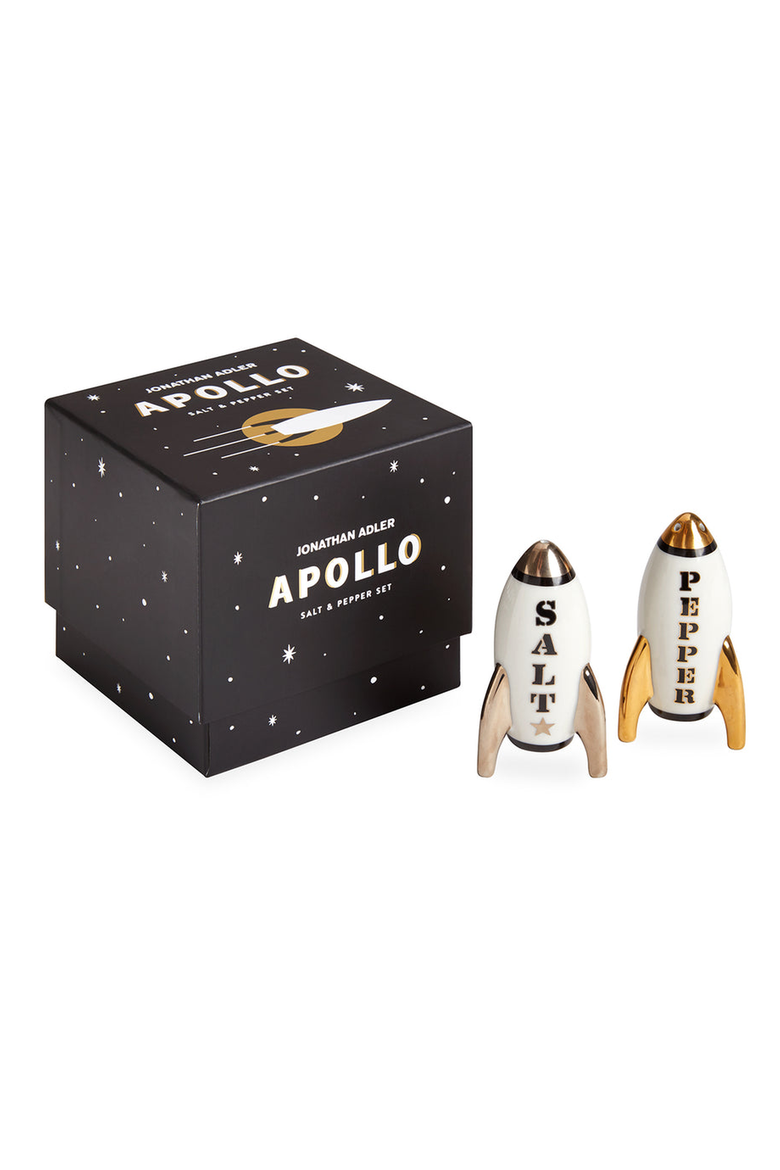 Apollo Salt and Pepper Set, Alternate, color, Black / Gold / Silver