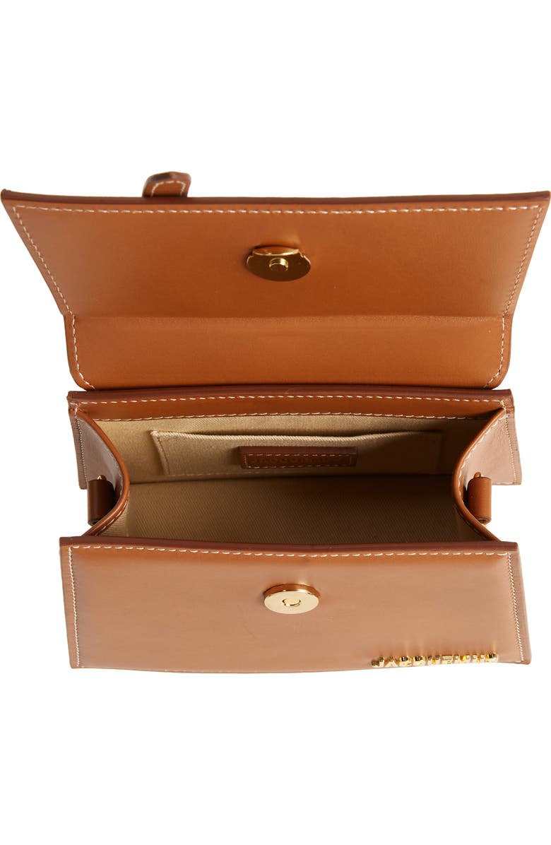 Jacquemus Le Chiquito Moyen Buckle Leather Top Handle Bag, Alternate, color,