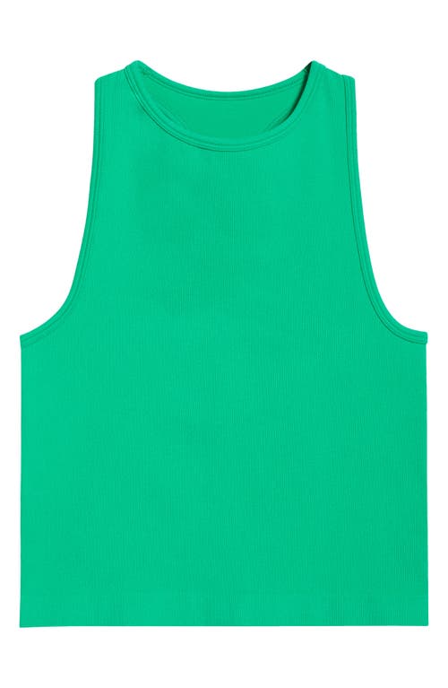 Free People Hayley Racerback Brami Crop Top In Green
