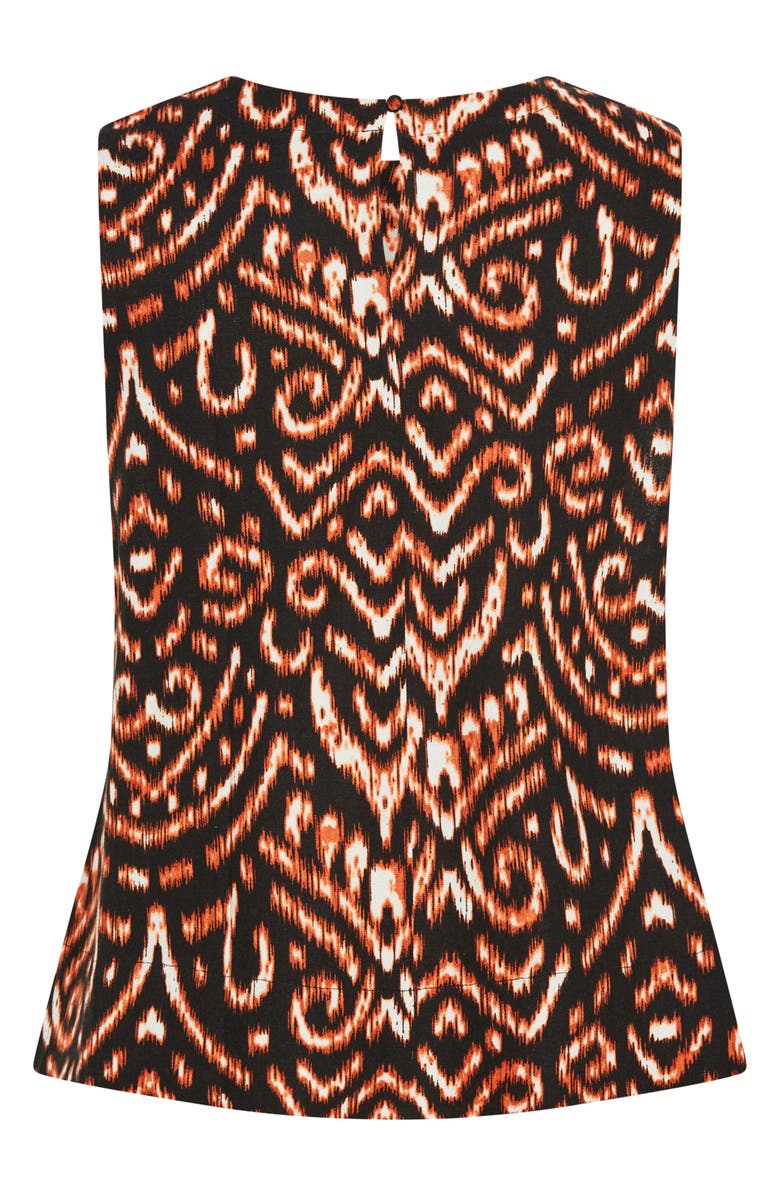 City Chic Amara Print Sleeveless Shell, Alternate, color, 