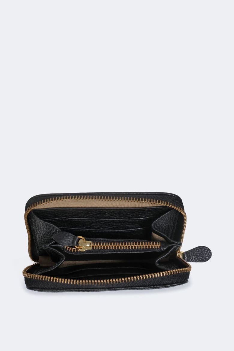 Compact Zip Wallet, Alternate, color, Black
