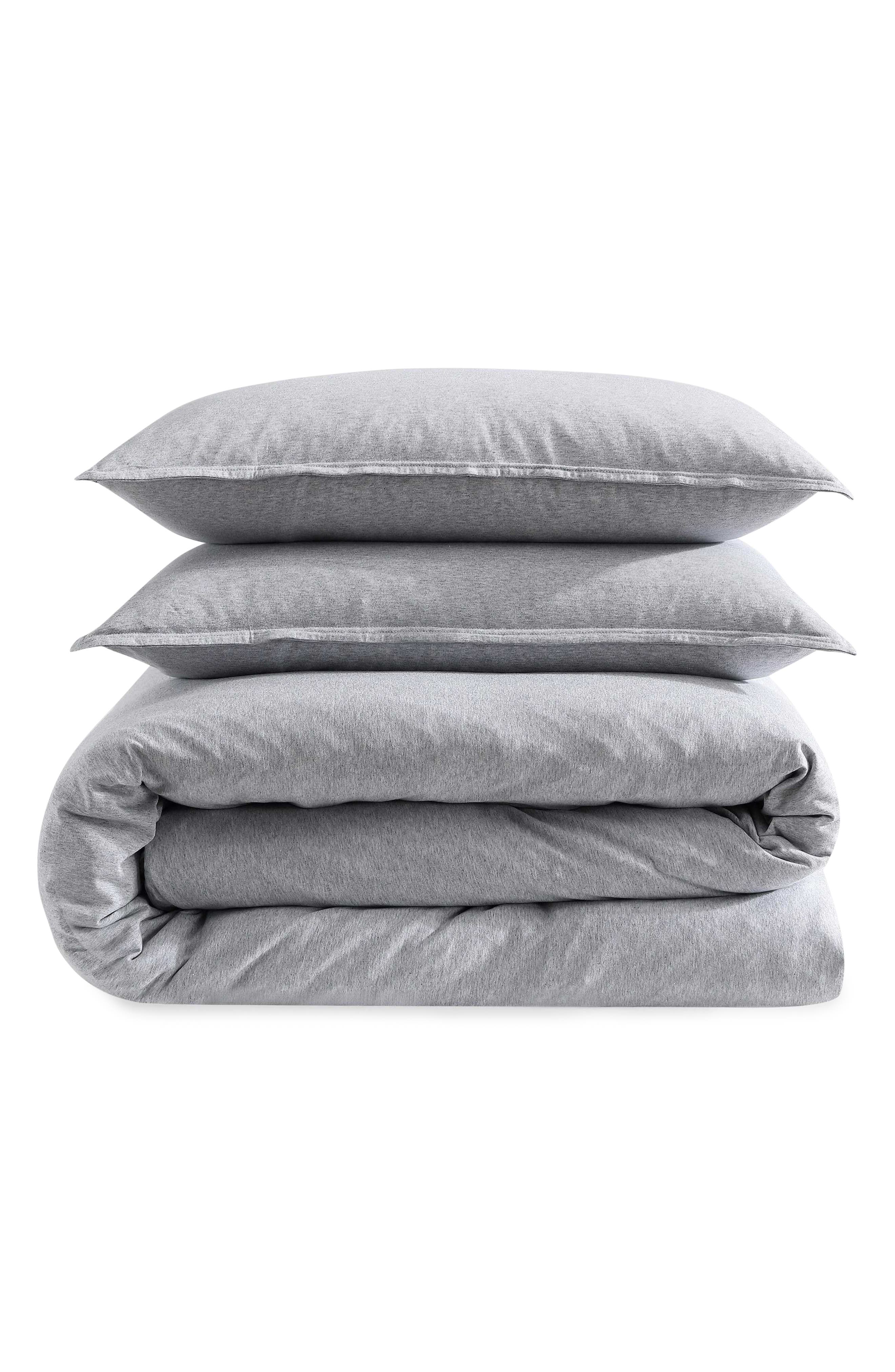 Calvin Klein Modern Mélange Comforter & Shams Set in Grey Blue Heather 