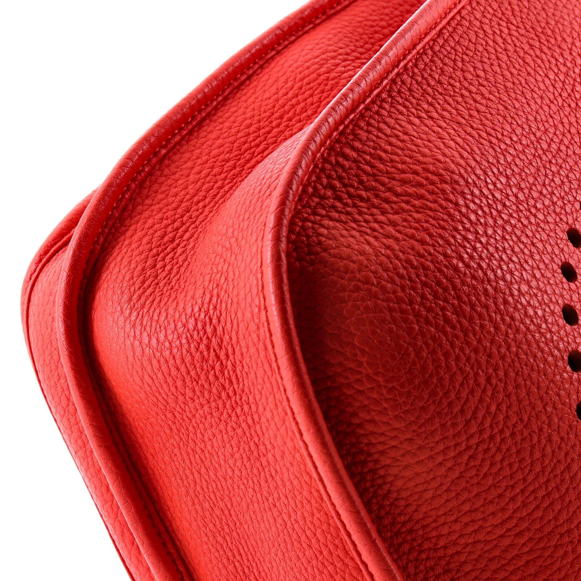 Pre-Owned Hermes Evelyne Bag Gen III Clemence PM, Alternate, color, Rouge Pivoine