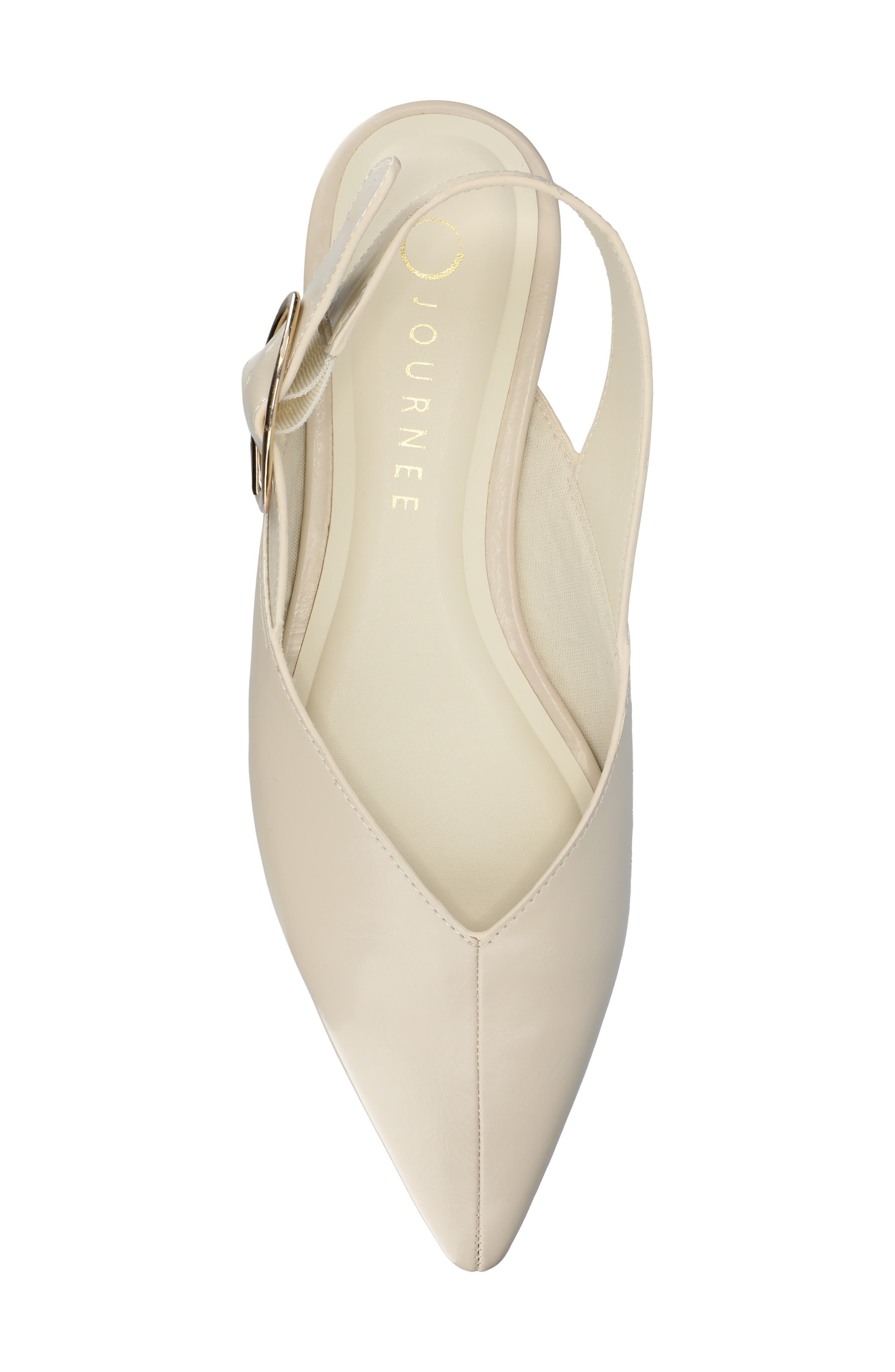 Jacqueline Slingback Flat, Alternate, color, BONE